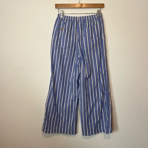 Lunya Blue Striped Wide Leg Airy Sleepwear Pajama Pants Women's Size Small - Picture 4 of 7